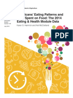 Americans' Eating Patterns and Time Spent On Food: The 2014 Eating & Health Module Data