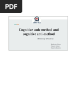 Cognitive Code Method and Cognitive Anti-method