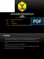 Analisis Inti Batuan Presentasi