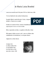Biografía de Maria Luisa Bombal