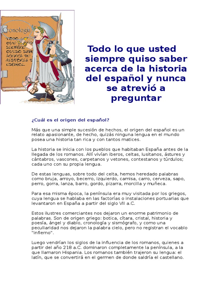 ¡Por Supuesto! Todo Lo Que Debiste Saber Sobre El Español