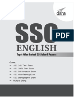 SSC English Topic-wise LATEST 35 Solved Papers