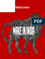 Make in India: Welcome