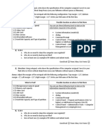 Computer specification document instructions