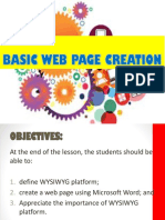 Basic Web Site Creation