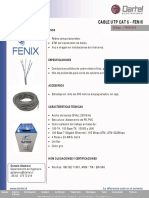 Cable UTP Cat 6 Fenix para Redes