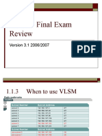 CCNA3 Final Exam Review v3.1 (2006-2007)