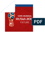 FIXTURE Del Mundial Rusia 2018