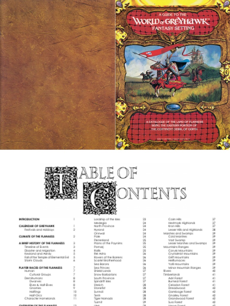 Greyhawk Guide PDF PDF Elf (Dungeons & Dragons)