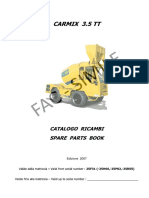 Parts Book Carmix 3.5TT-2007