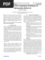 Applying Soft Computing Techniques in Information Retrieval