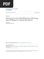 Democracy in Crisis? The Effectiveness of Framing Upon Willingnes