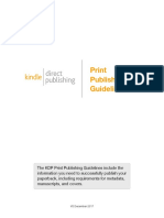 KDP Print Publishing Guidelines 