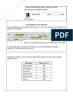 Exercicio Geografia - Março