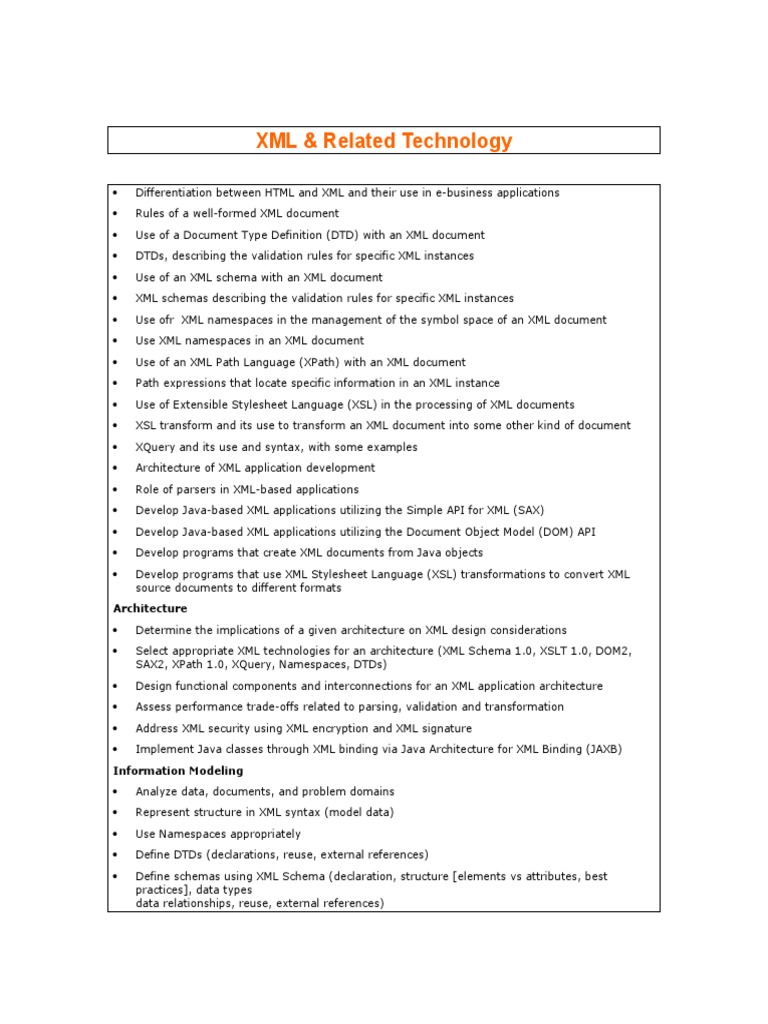 XML Technology Concepts | PDF | Xml | Xml Schema