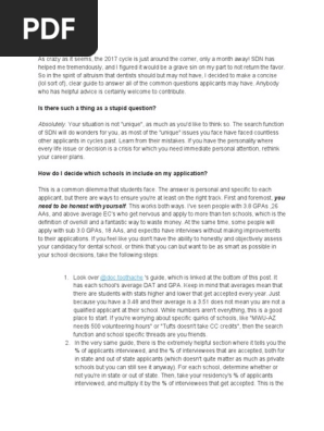 2018 Guide to Dental Application