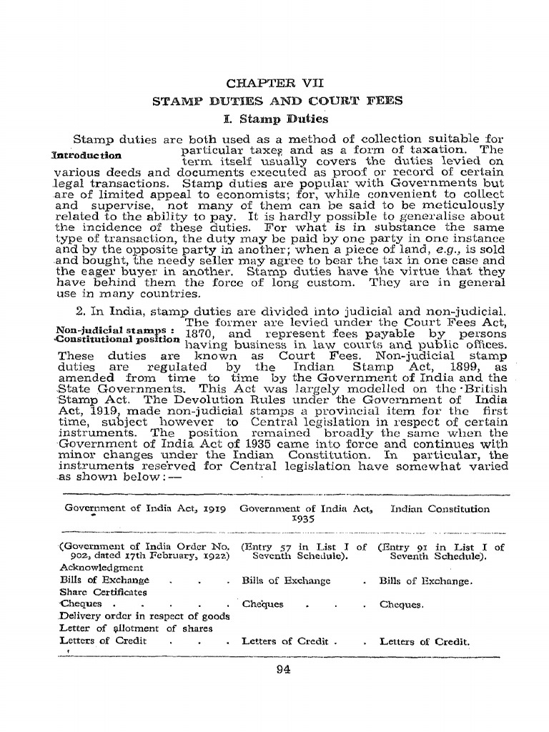 Stamp Duties and Court Fees (94109) PDF Ad Valorem Tax Taxes