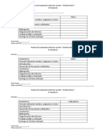 Pauta de Evaluación Informe escrito