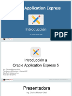Intruduccion Oracle Application Express 5