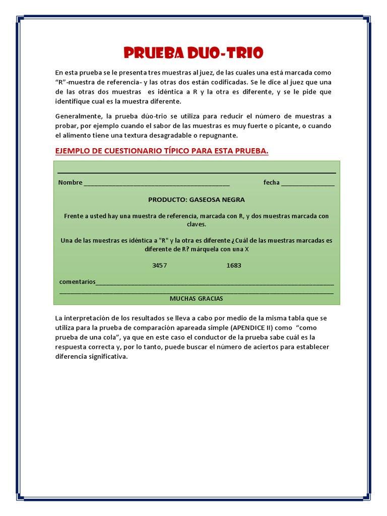 Prueba Duo - Trio Jose | PDF