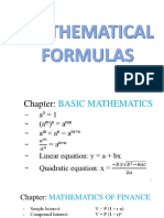 Formulas