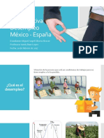 Comparativa Desempleo México - España