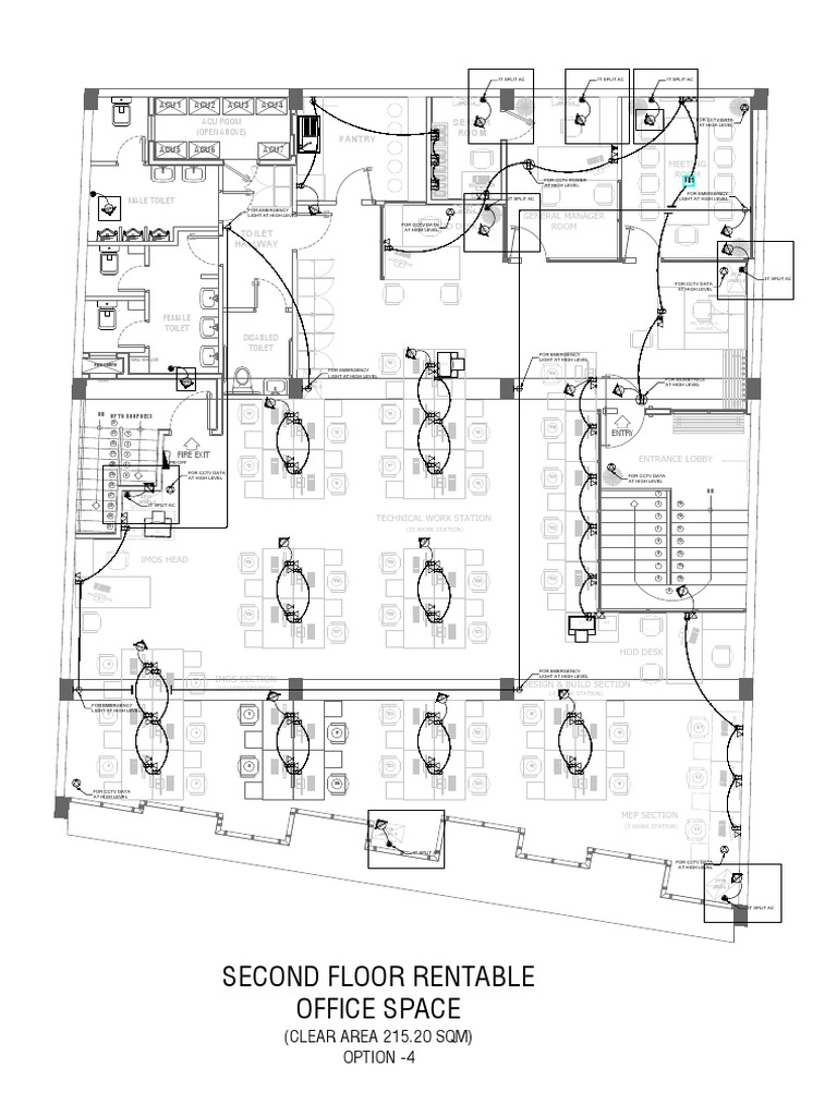 Office Layout and Workstation Plan | PDF | Sports | Leisure