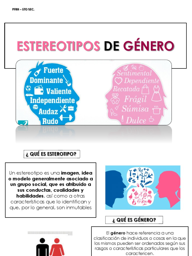 Estereotipos de Género | Estereotipos | Comportamiento