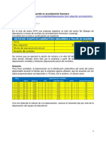 Arrendamiento Depreciación