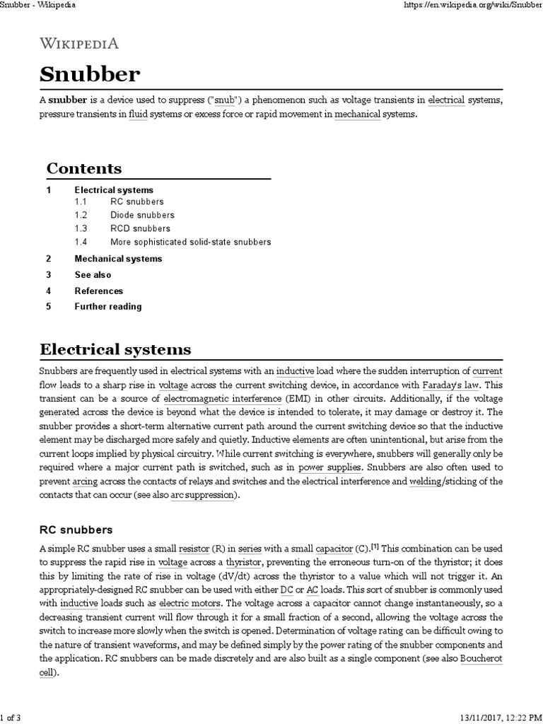 Snubber Diode Rectifier PDF Electrical Circuits Power (Physics)