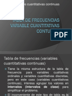 Variable Cuantitativas Contuinas 