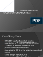 Biomed Co. LTD: Designing A New: Sales Compensation Plan