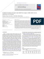 Hydrometallurgy: Mingzhu Zhang, Guocai Zhu, Yuna Zhao, Xiujuan Feng