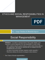 Ethics and Social Responibilities