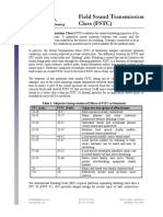 Field Sound Transmission Class (FSTC) : L P E S, I N C