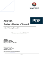 Ordinary Meeting Agenda 20 June 2018