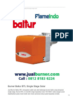 Jual Burner Baltur BTL Single Stage Solar