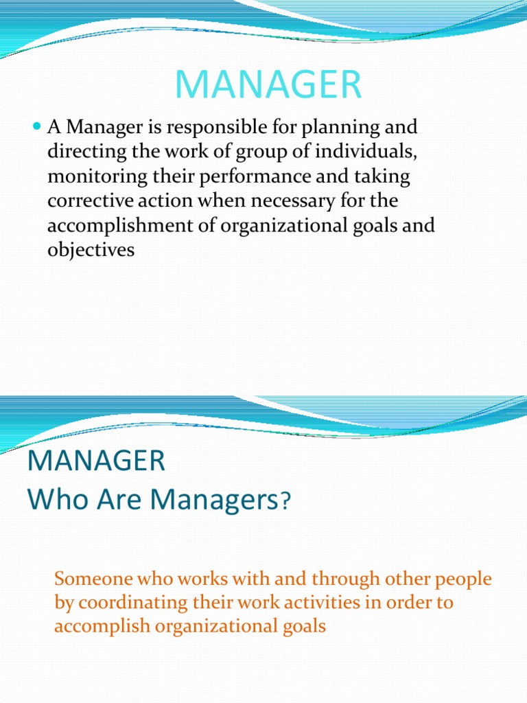 Managersrolesandskills 140404051505 Phpapp01 | PDF | Goal | Leadership