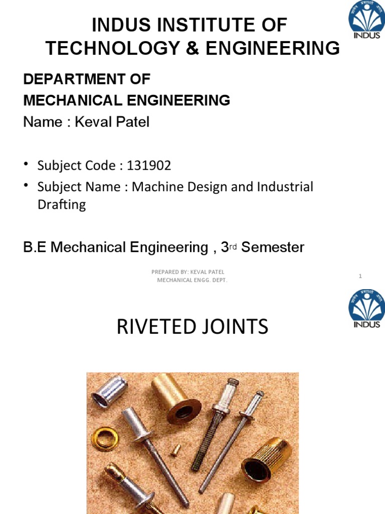 Riveted Joints PDF Boiler Rivet