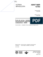 Abnt - NBR 13783 de 2001 - Instalação de Tanque Subterrâneo PDF