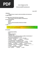 Technical report on electrical installation picture