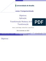 Apresentação Recursos Computacionais, Transformações Lineares