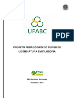 Resolução 215 - Aprova A Revisão Do Projeto Pedagógico Licenciatura em Filosofia Da UFABC - (Anexo - )