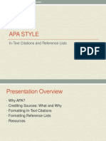 2012 APA in Text Citations