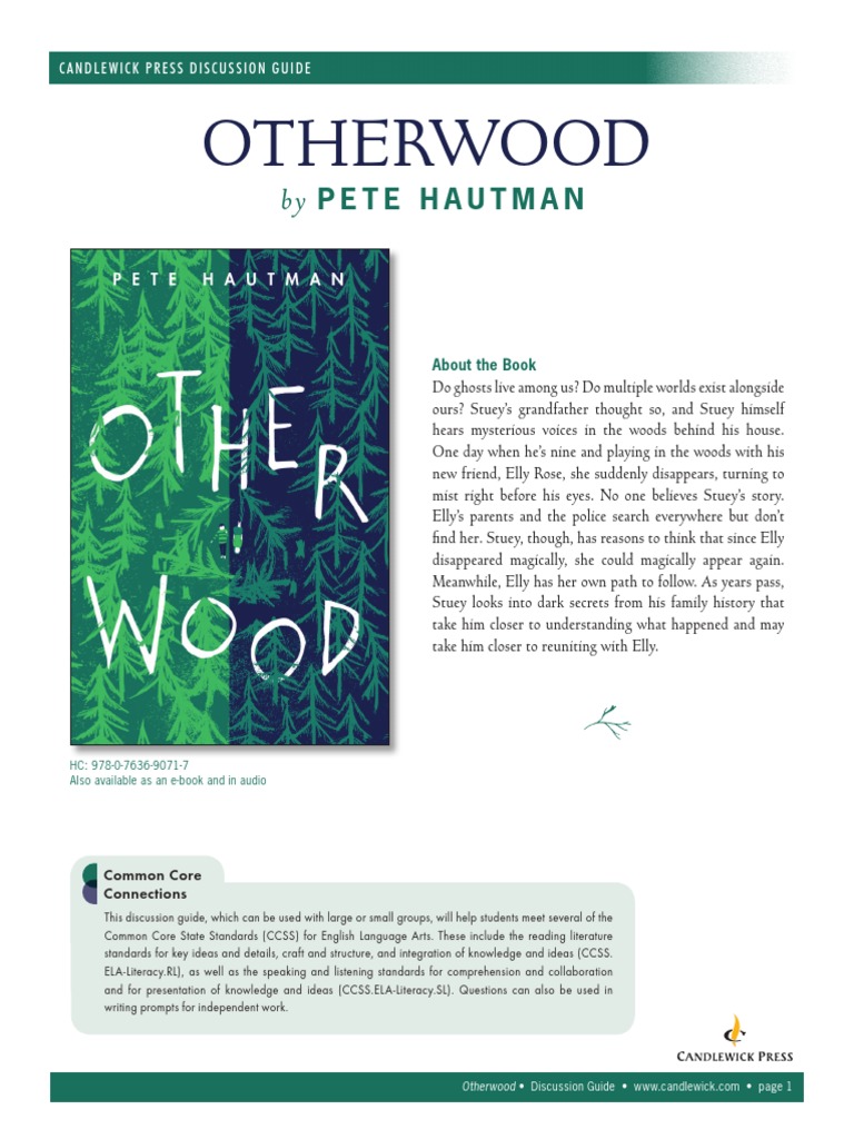 Otherwood by Pete Hautman Discussion Guide PDF Books Reason