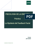 Pra Ctica 2 La Hipótesis Del Feedback Facial 2017-18
