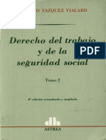 Derecho Del Trabajo y de La Seguridad Social T II - Vazquez Vialard Antonio PDF