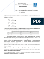 Reações de substituição aromática e acílica