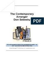 SEBESKY, Don - The Contemporany Arranger