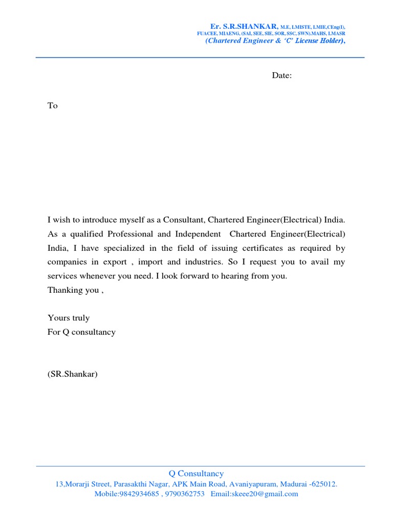 Chartered Electrical Engineer Services | PDF